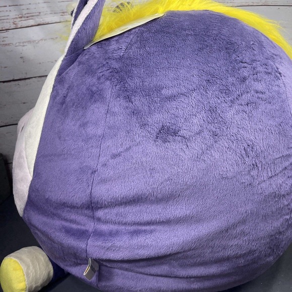 BIG JOE Bean Bagimal Plush Purple Unicorn With Buddy - Picture 4 of 10